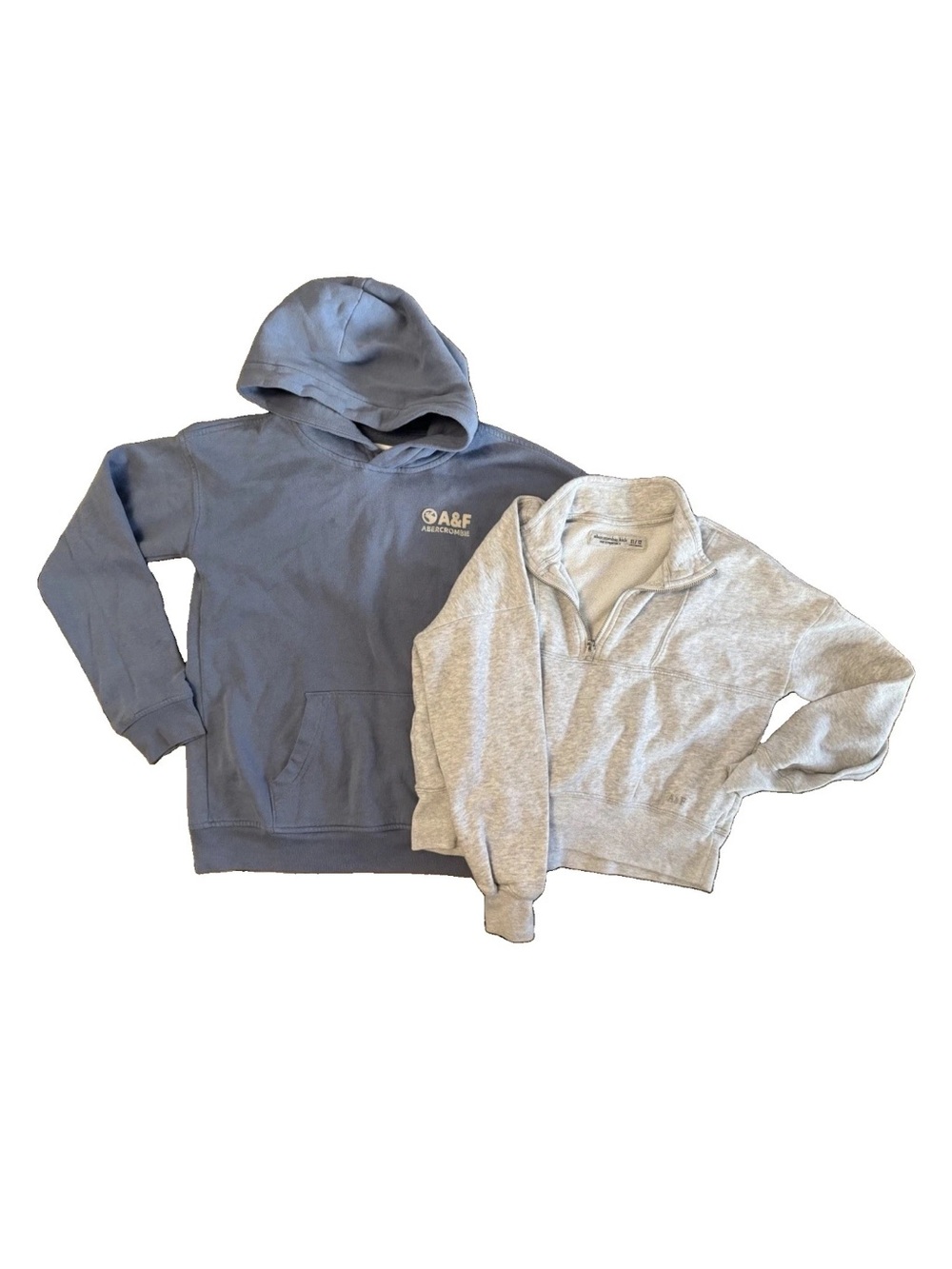Abercrombie Kids Sweatshirt Bundle Size 11/12 Hoodie & Quarter Zip